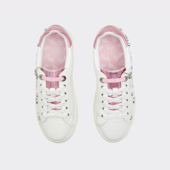 NIB Limited Edition Barbie x Aldo White Sneakers Sz 8.5 - Picture 6 of 9